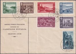 1945, CAMPIONE-BRIEF Nr.6-12 komplett, sauber, adresslos