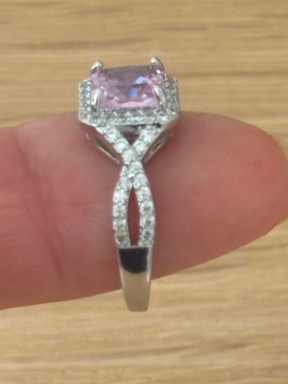 Ringe: Luxus Elegante Gr.19/9 Ring Farbe: Silber/Rosa – Neu (gemäss Beschreibung) aus Biel-Bienne von Roserosse13 5