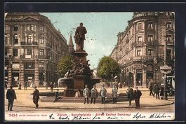 Zürich, Bahnhofplatz, Alferd-Escher-Den