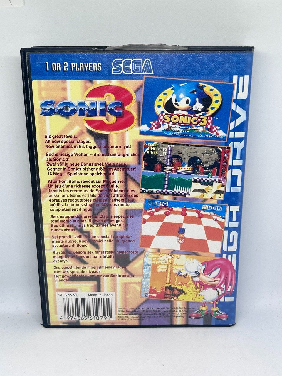 Sega Giochi: Sonic the Hedgehog 3 per Sega Mega Drive – Usato da Giubiasco venduto da LorisVale 1