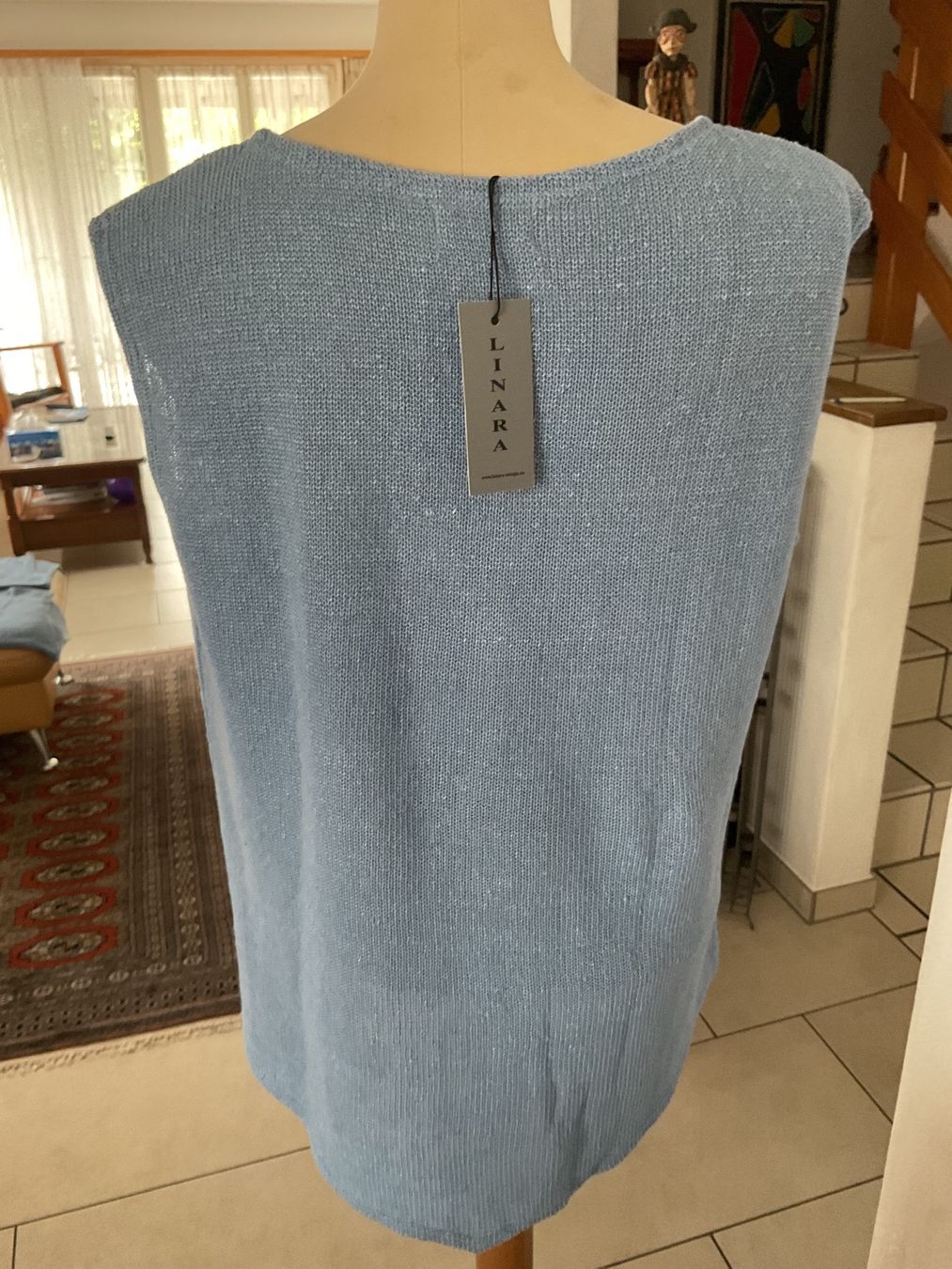 Pullover & Sweatshirts: Ärmelloser Linen Strick 🧶 Pullover Linara L – Neu (gemäss Beschreibung) aus Wil ZH von RiccardaWegmann 3
