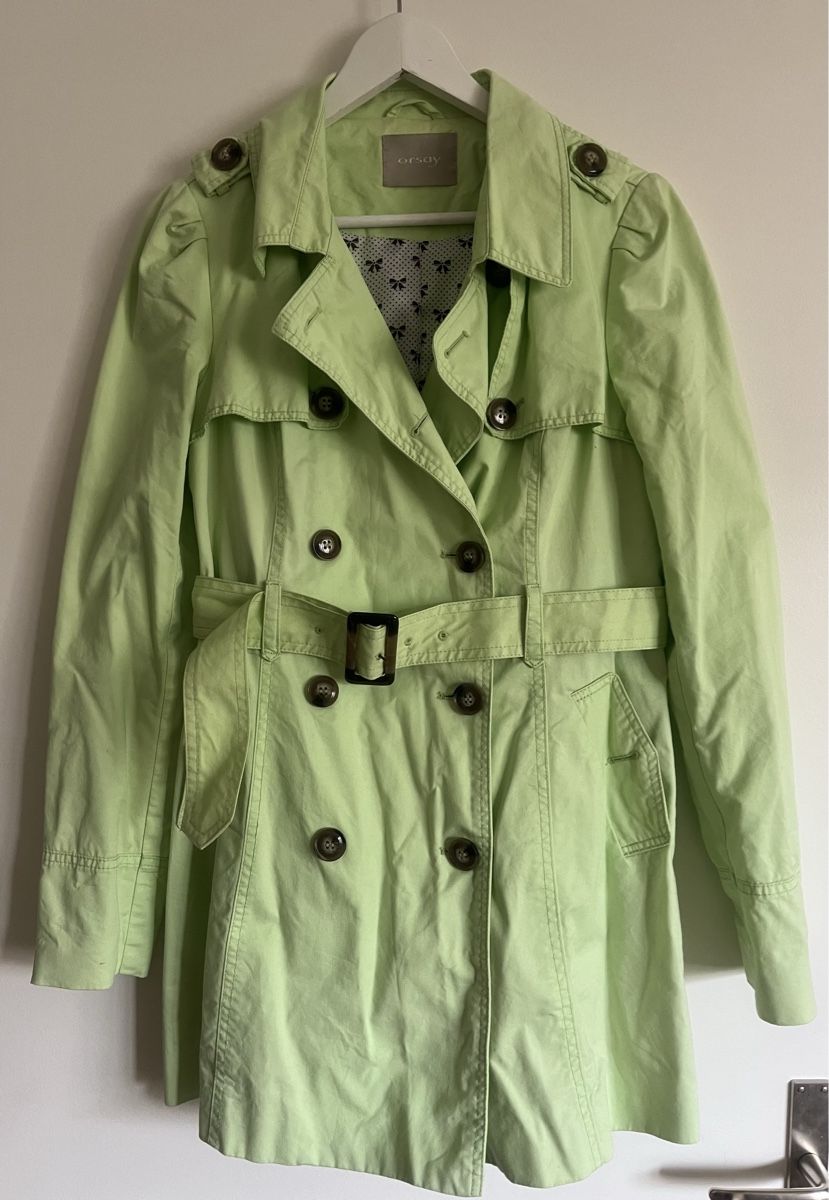 Orsay Cappotti: Trenchcoat Orsay hellgrün Gr. M/L – Usato da Winterthur venduto da Ste_Uho