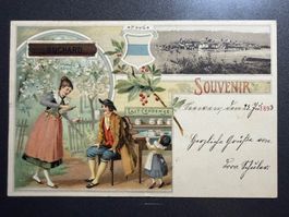 Suchard Litho AK Zug gel.1899