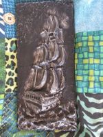 Flaggschiff, Schiff Black Pearl, Bild Relief Aluminiumguss