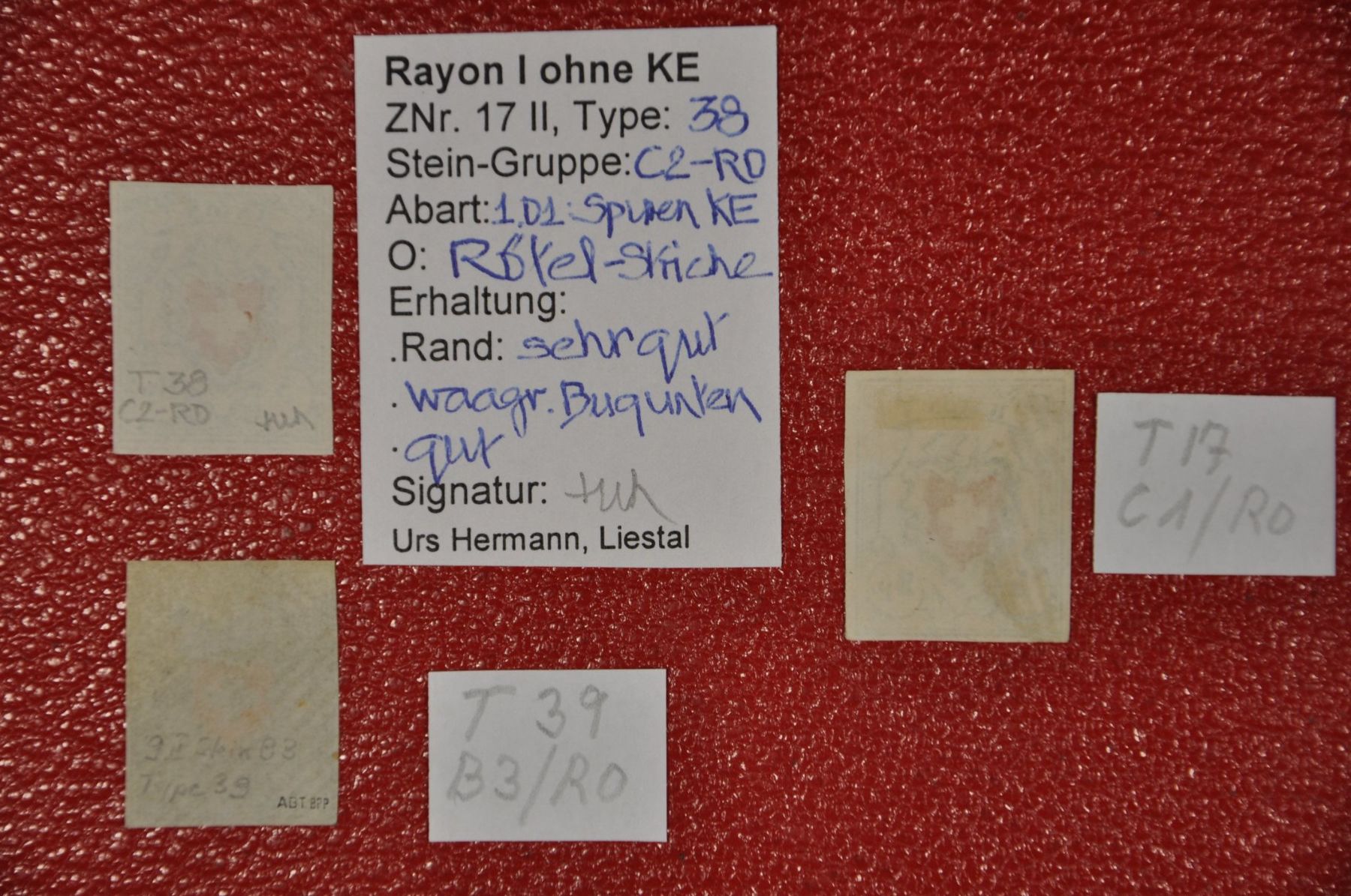Alle Briefmarken: Rayon - 3x 17II gute Werte – Gebraucht aus Wolfhalden von Zinauktion 1