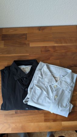 2x Fil Noir performance Hemd Herren Grösse 40