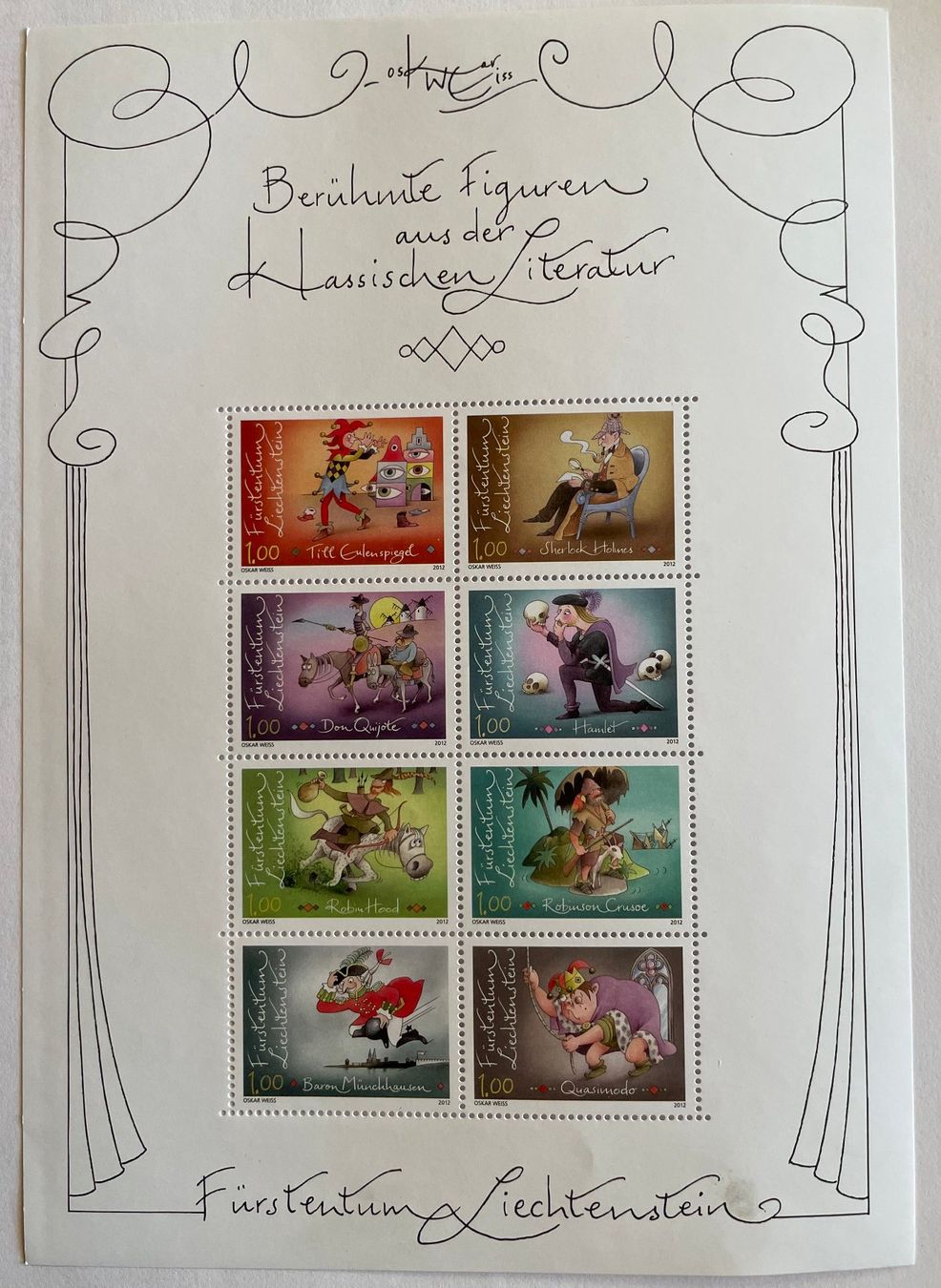 Alle Briefmarken: Liechtenstein Kleinbogen 2012 ** – Neu (gemäss Beschreibung) aus Davos Platz von StephGla