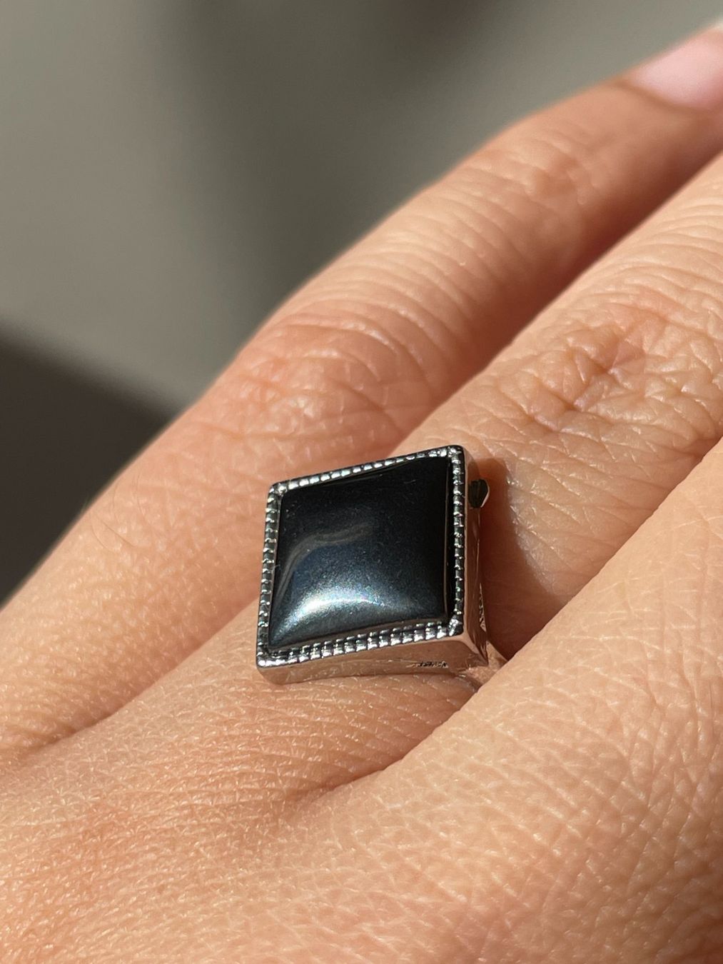 Pietre preziose: Terahertz Edelsteinring Naturstein – Nuovo e nell'imballaggio originale da Schiers venduto da sisikristall