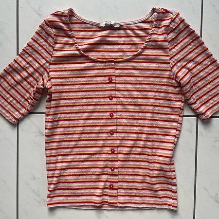 Crop Top gestreift 
