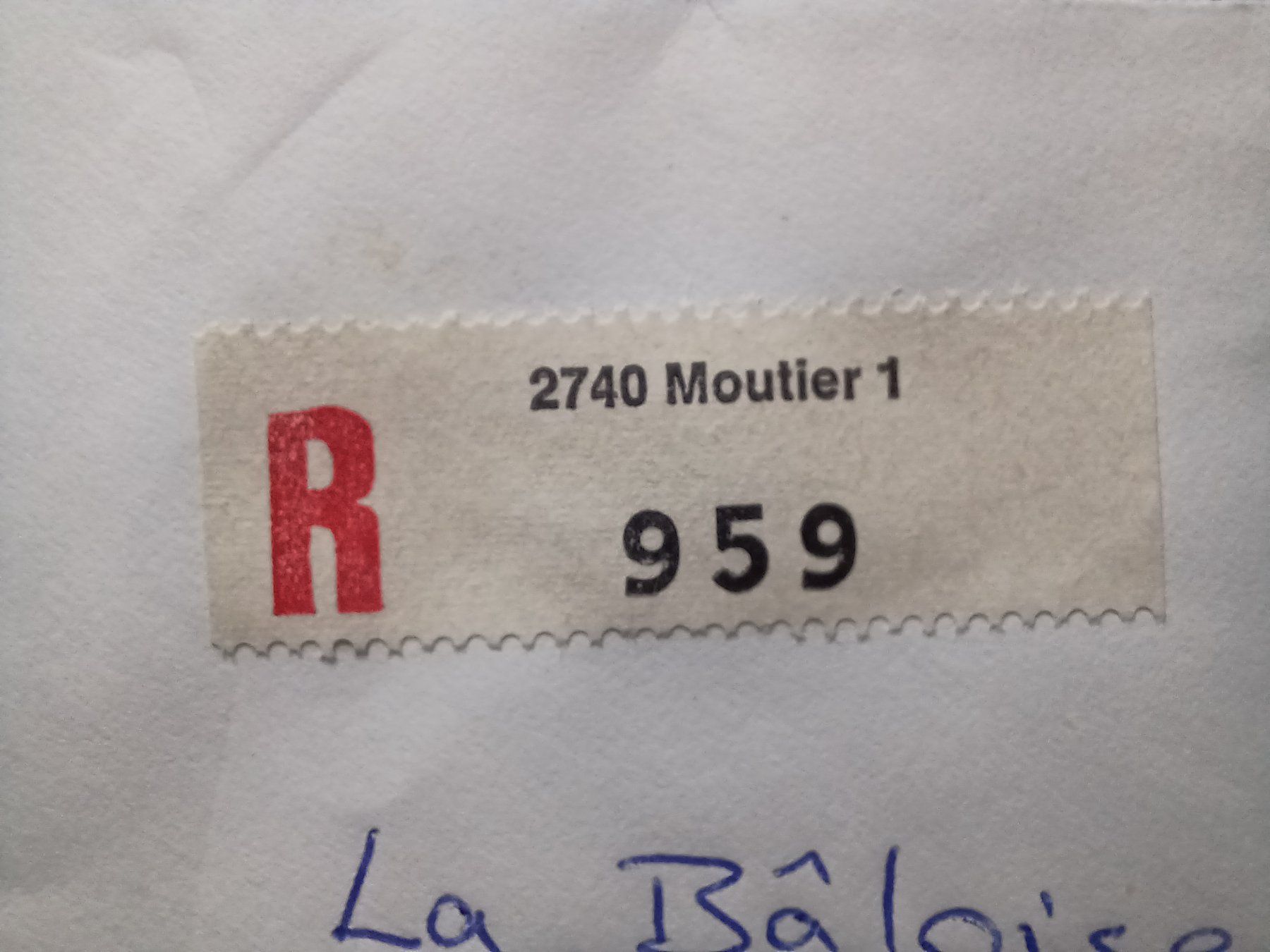 Alle Briefmarken: R 959 nach Delemont, 16.06.81 – Gebraucht aus Aarau Rohr von mgvw 2