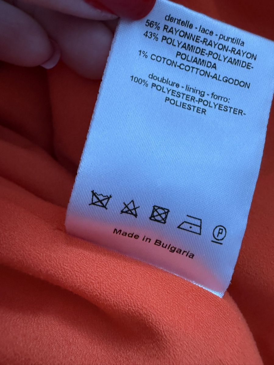 Sandro Vestiti: Sandro Spitzenkleid, Orange, Sommerlich, Gr. 1 – Usato da Zollikon venduto da snowflake10- 6