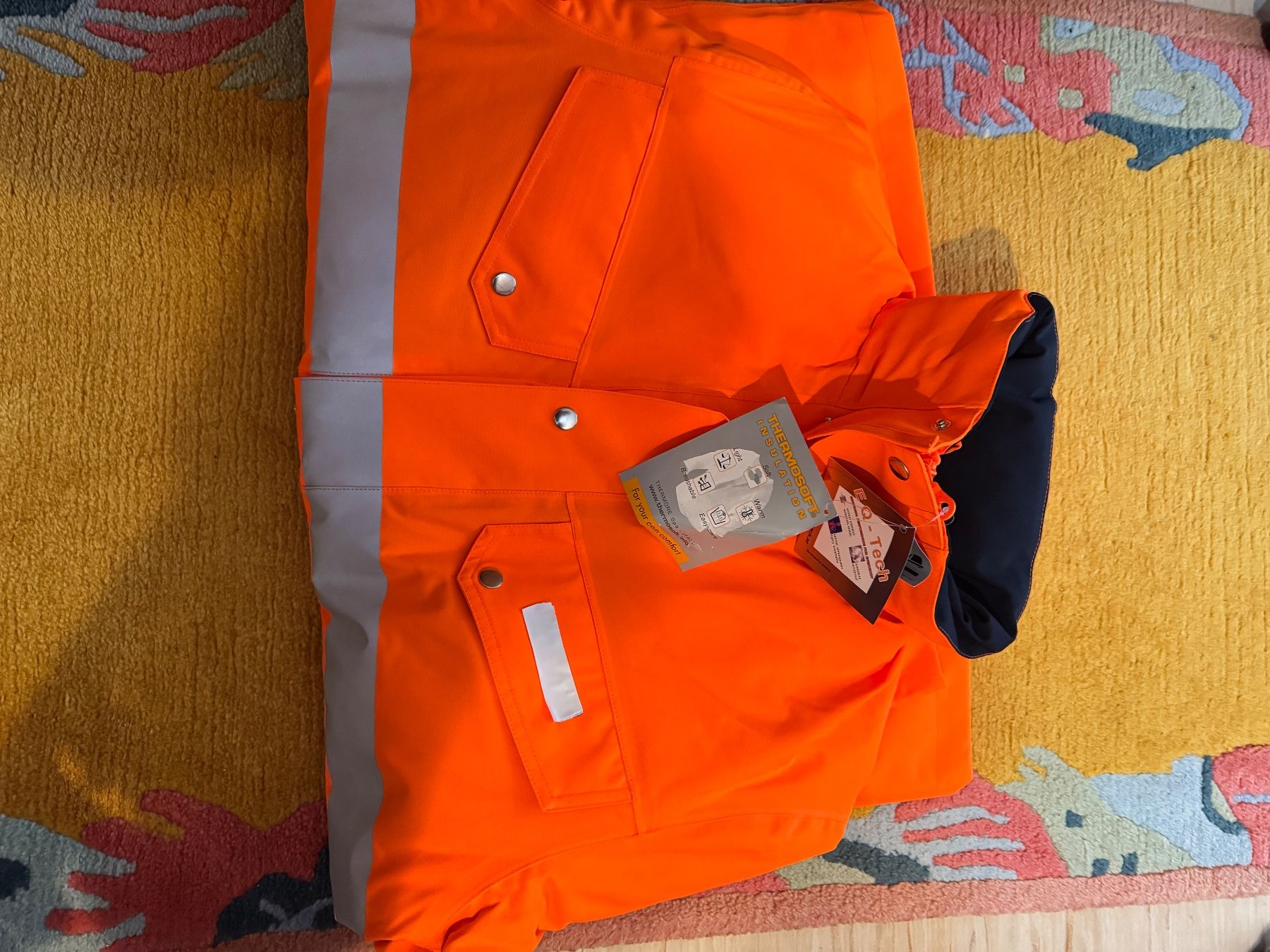 Jacken: Winter-Arbeitsjacke, Neon Orange, Grösse L, Neu – Gebraucht aus Zürich von Cibin 1