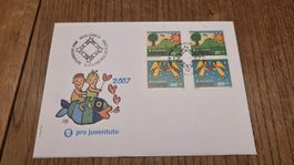 2007 FDC Pro Juventute Combo Einzel und aus 4er 