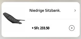 Tiefe Sitzbank zu Ducati Hypermotard 698 Mono