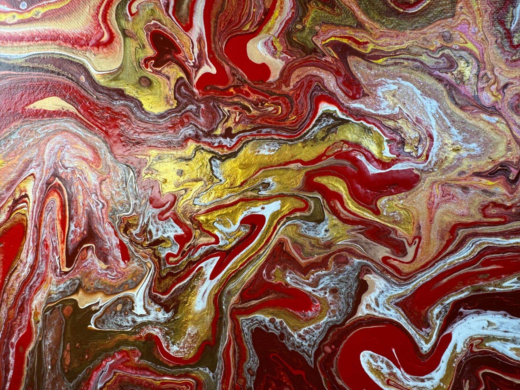 Dipinti: Acryl-Flüssigkeitsmalerei, rechteckig – Usato da Schlieren venduto da MayaSheng1983 1