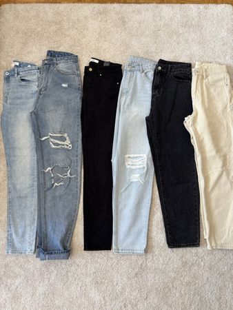 6 Jeans Hosen Set Damen verschiedene Farben Gr. S