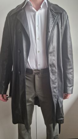 Herren-Ledermantel von ARMANI Collezioni, Grösse 50