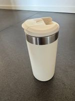 Coffe-to-go Thermo Becher Ederstahl-Kunststoff cremefarben