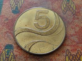 Jeton  " 5  / Vogue - Krause - Senn -  Modissa  "  (L)
