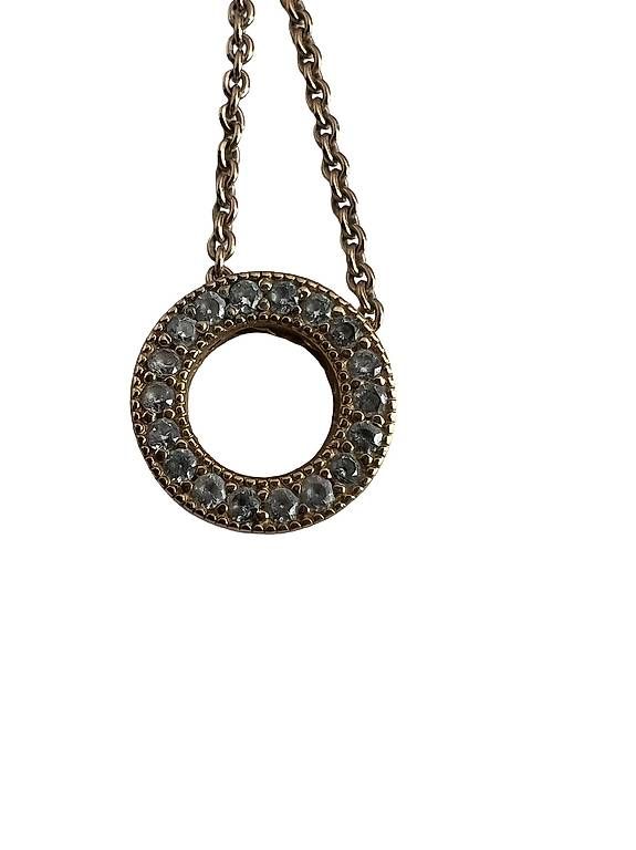 Catenine: Pandora Rose Pavé Circle Collier 45 cm – Usato da Gunzwil venduto da mku_pv6y 2