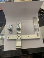 Serratura per porta in metallo zincato, set completo nuovo