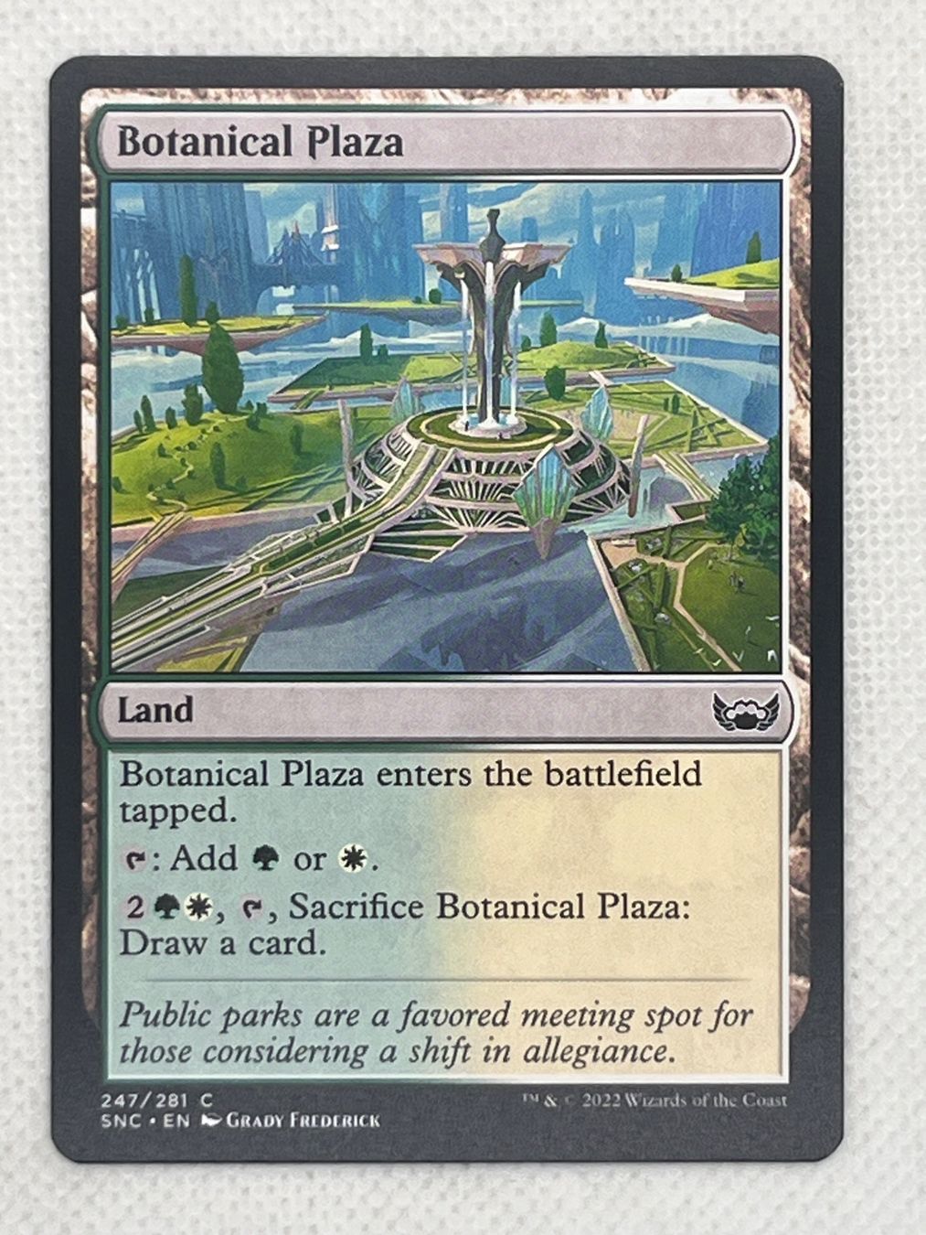 Magic The Gathering Sammelbilder & Trading cards: MTG Botanical Plaza SNC 247 Englisch Common – Gebraucht aus Hinterkappelen von Kim1992