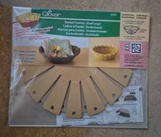 Korbrahmen Set Oval/Gross, Basteln, Handarbeit, Neu!