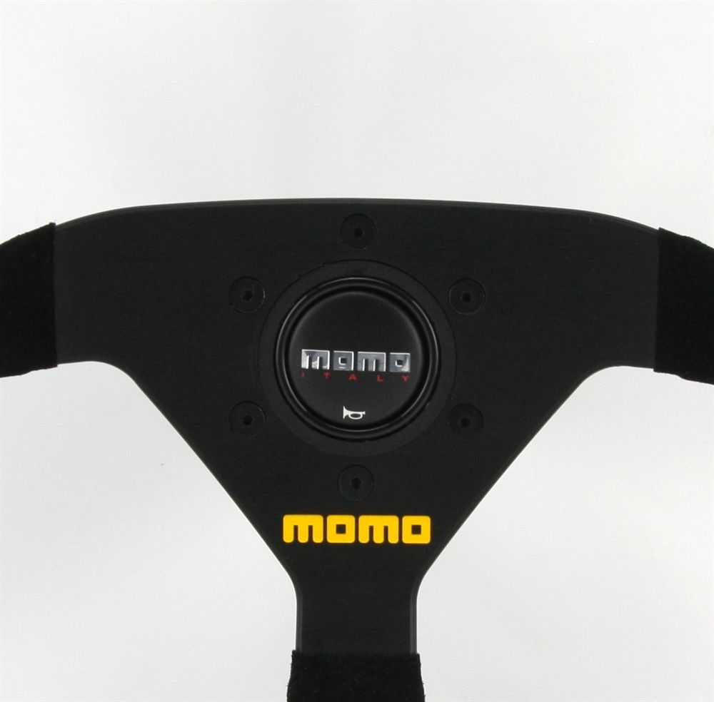Tutti pezzi di ricambio auto: Momo Wildleder Sportlenkrad Modell MOD. – Nuovo e nell'imballaggio originale da Moers venduto da BMS-Racing 1