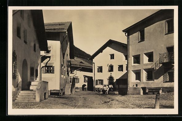 Cartoline postali: AK Bevers, Strassenpartie im Dorf – Usato da Berlin venduto da bartko-reher
