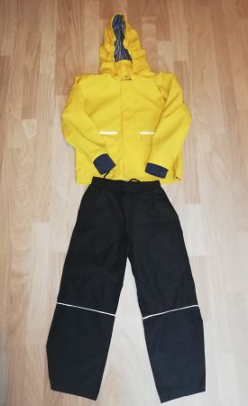 Veste pluie "Ciré"+ pantalon pluie fin (122) / Regenjacke- -