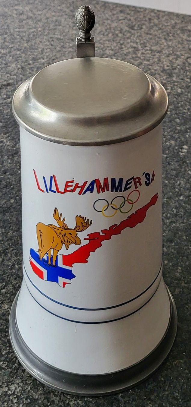 Bicchieri: Chope à bière JO Lillehammer 1994 – Usato da Montet (Glâne) venduto da Koada2