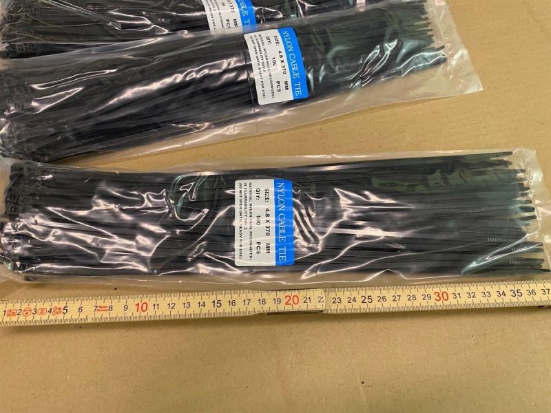 Macchine rilegatrici: 5 Packungen Kabelbinder 4.8x370mm – Nuovo e nell'imballaggio originale da Necker venduto da liq24 3