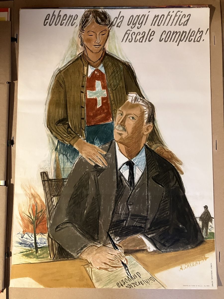 Foto & Immagini: Originalplakat Steuern – Usato da Eglisau venduto da claudio1757