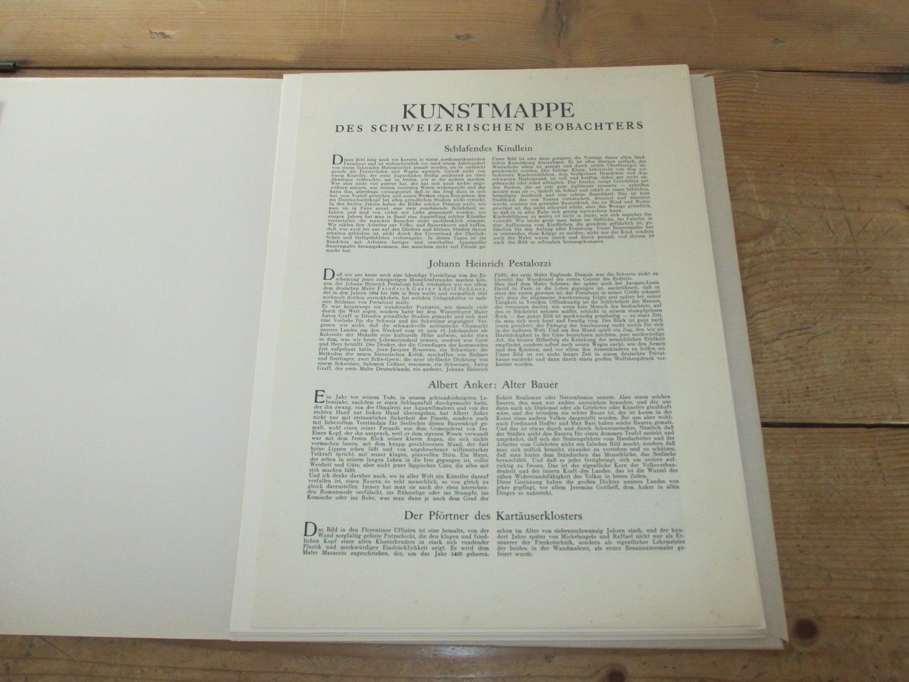 Livres: Kunstmappe des Schweizerischen Beobachters, komplett – D'occasion à Flims - Dorf par Stagediver 2