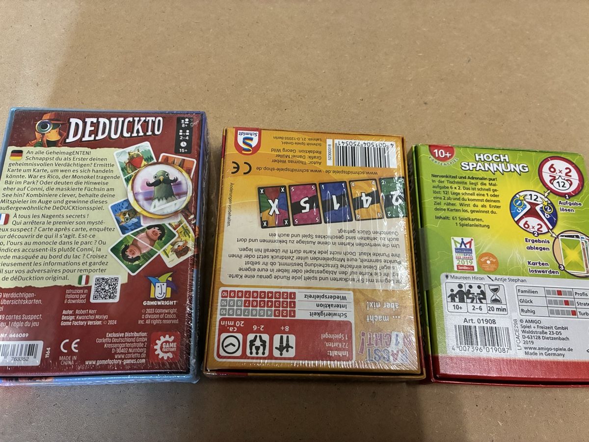 Spiele: 5 Spiele – Neu und originalverpackt aus Hondrich von sigmaster 3