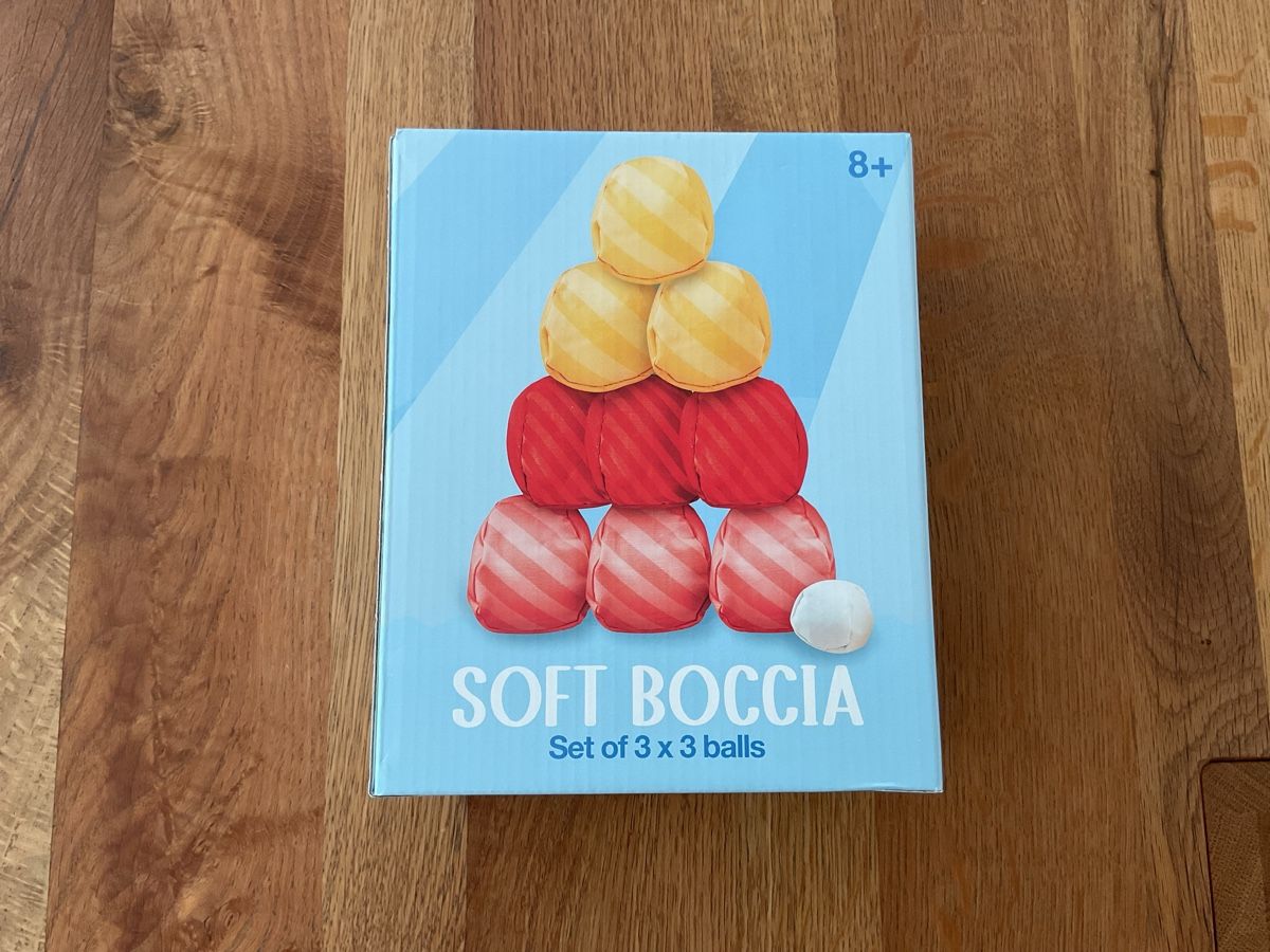 Giochi: Soft Boccia Spiel Set 3x3 Bälle  / NEU – Nuovo e nell'imballaggio originale da Bern venduto da kano68