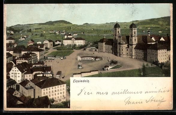 Cartes postales: Einsiedeln, Teilansicht aus der Vogelsch – D'occasion à Berlin par bartko-reher