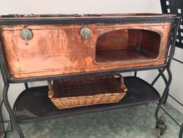 🤩ANTIKER FLAMBIERWAGEN AUS KUPFER