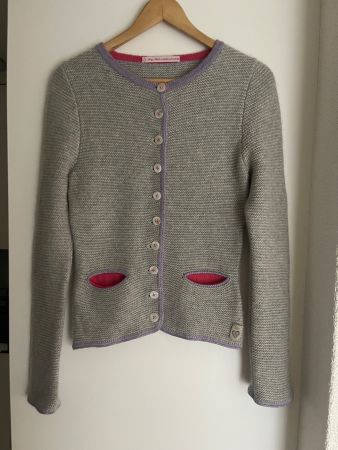 My Herzallerliebstes Cardigan 100% Kaschmir grau Grösse S