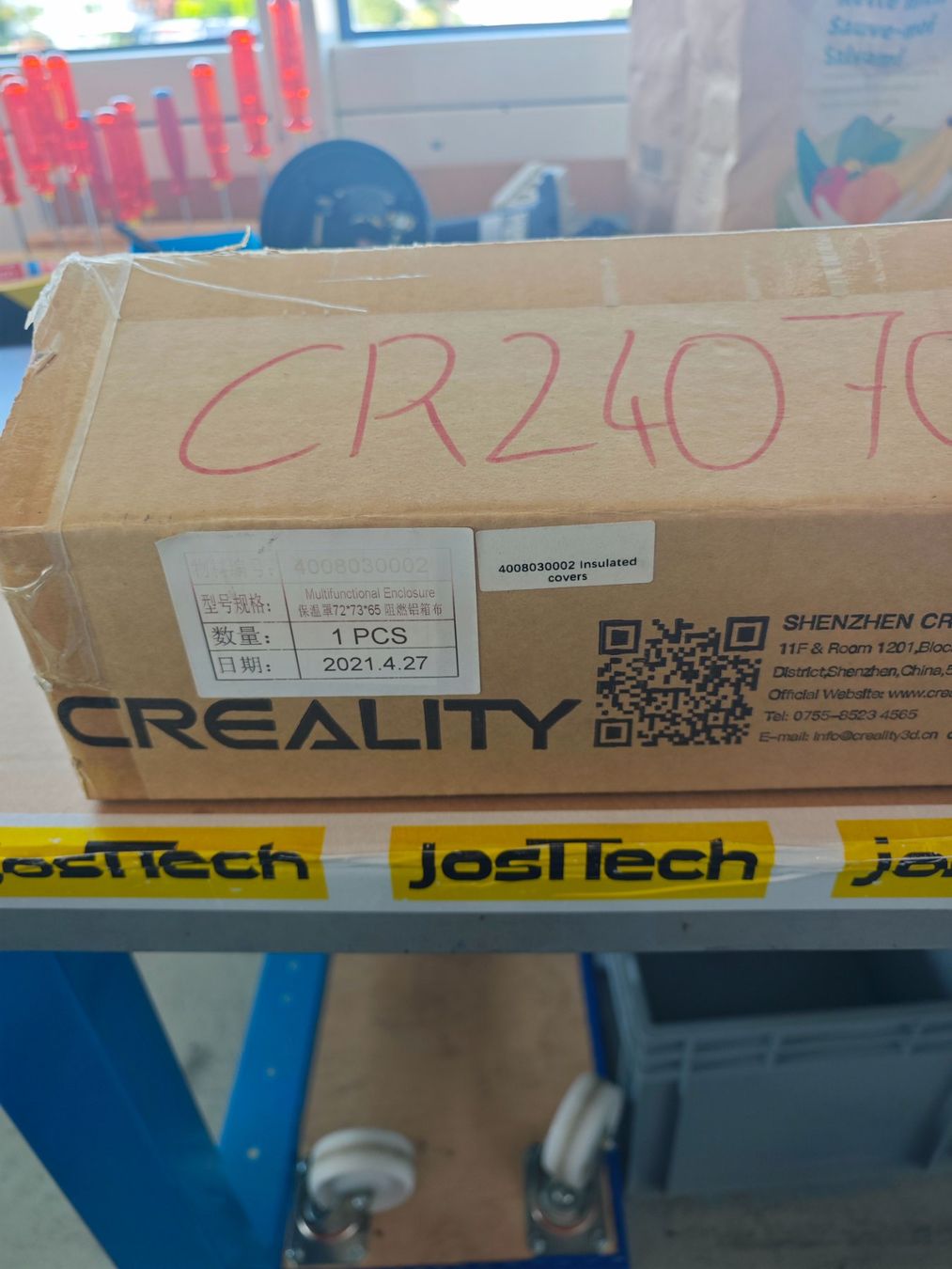 Creality Filament: Creality 3D Drucker Zelt – Neu und originalverpackt aus Vorderthal von eierchopf