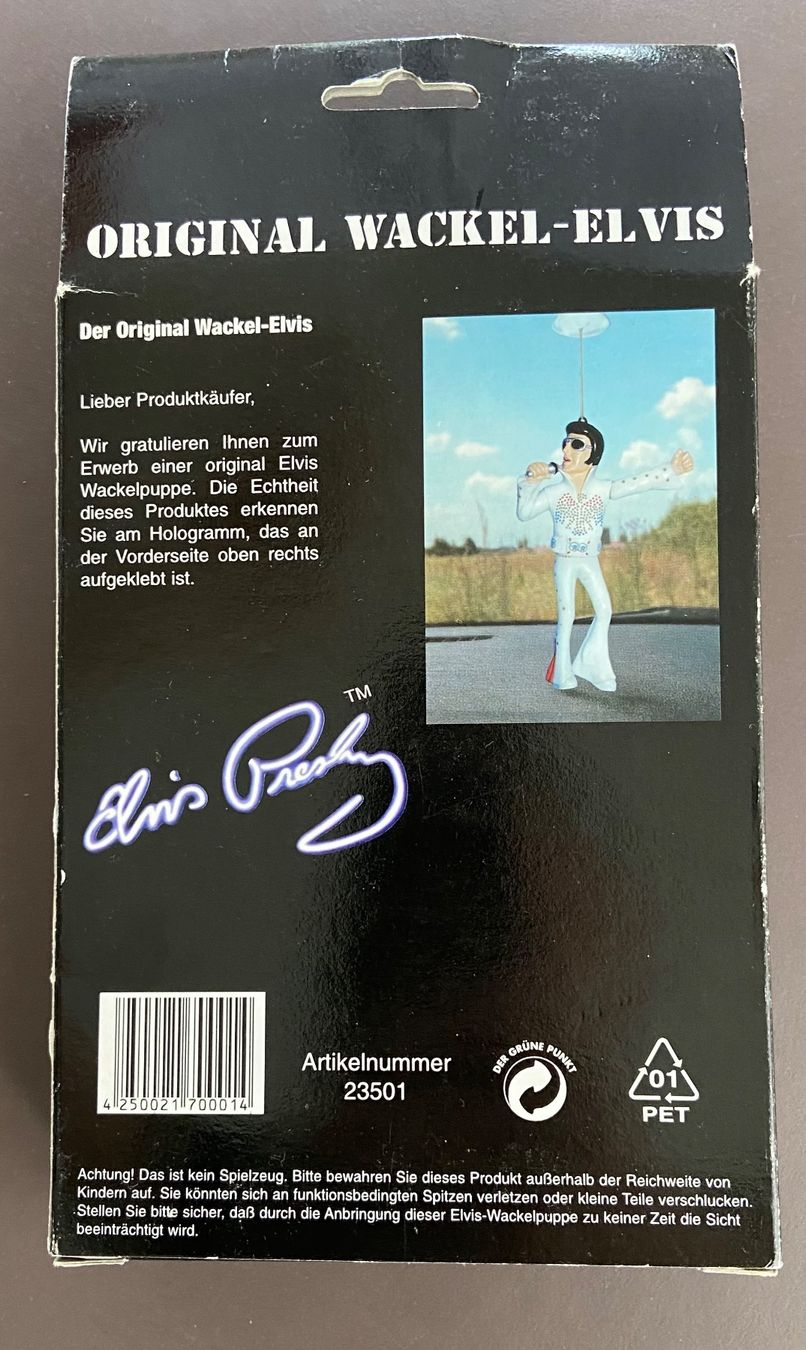 Statuette: Original Wackel-Elvis – Nuovo e nell'imballaggio originale da Zürich venduto da a75 1