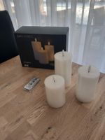 3 LED Kerzen mit Fernbedienung, warmes Licht