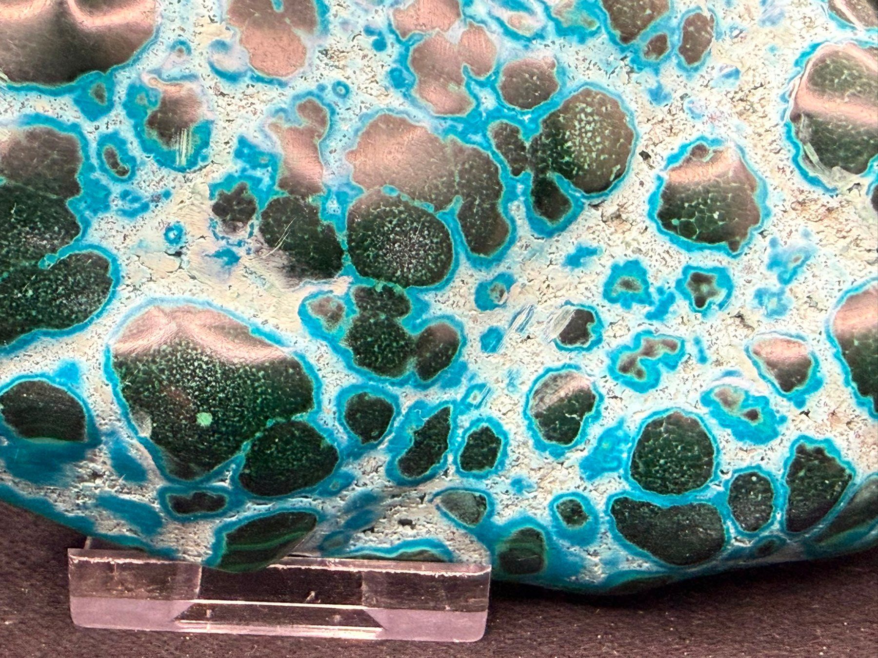 Minéraux & Lithothérapie: Malachit und Chrysocolla poliert – D'occasion à Schinznach Bad par Demerald 4