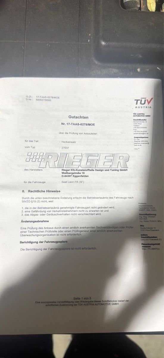 Cupra Tutti pezzi di ricambio auto: Heckdiffusor  – Usato da Mols venduto da jul_z77m