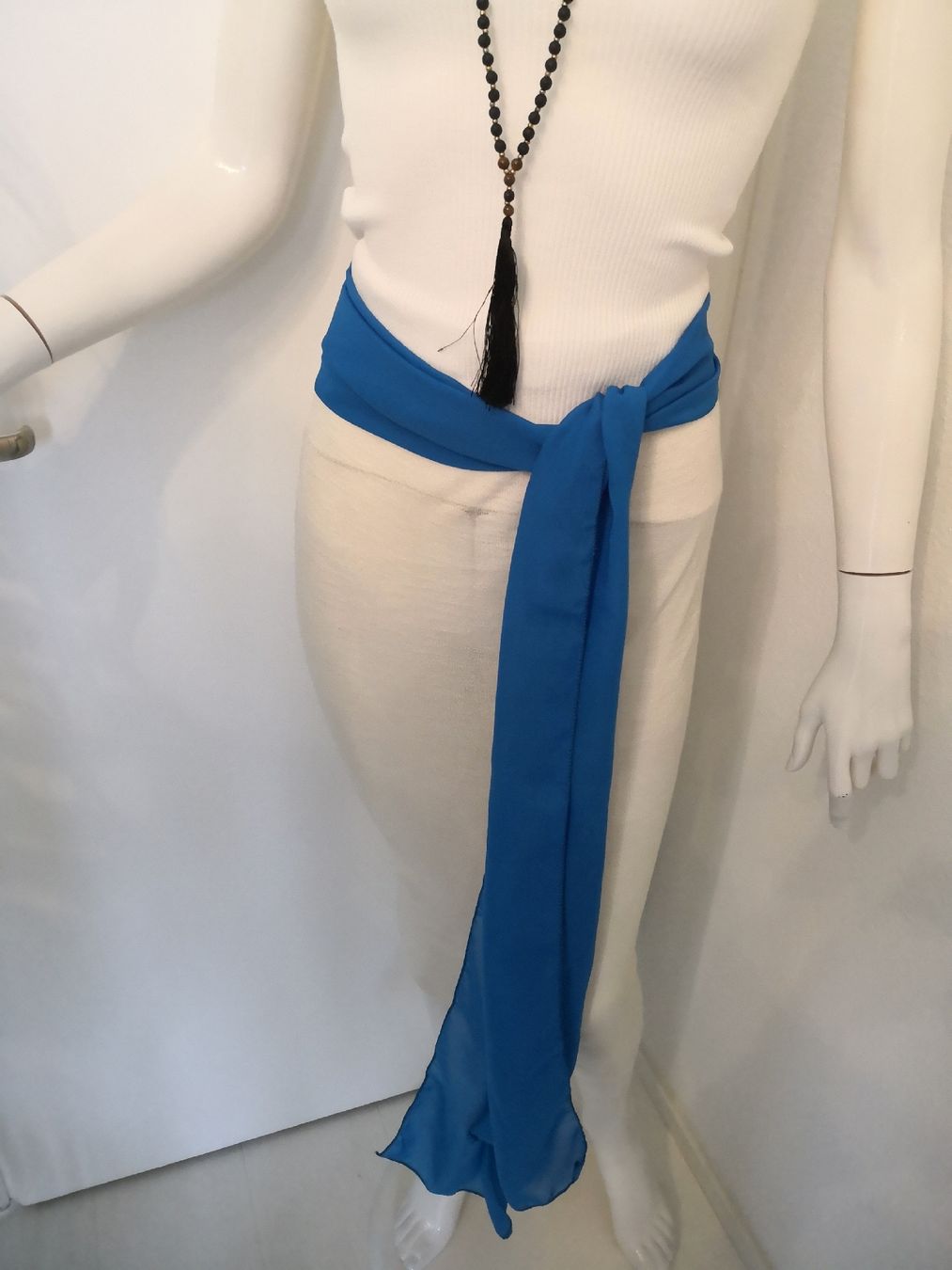 Gürtel: 🤩BOHO-CHIC CHIFFON-GüRTEL BLAU NEU – Neu (gemäss Beschreibung) aus Olten von Naja-Twins-Twins 4