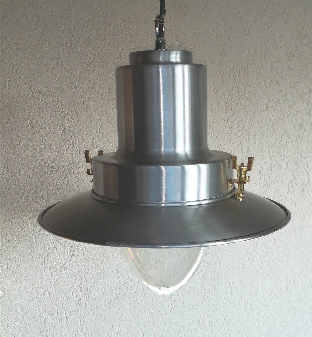 Lampade: Deckenlampe aus Aluminium mit Glas – Nuovo e nell'imballaggio originale da Rekingen AG venduto da samu7700