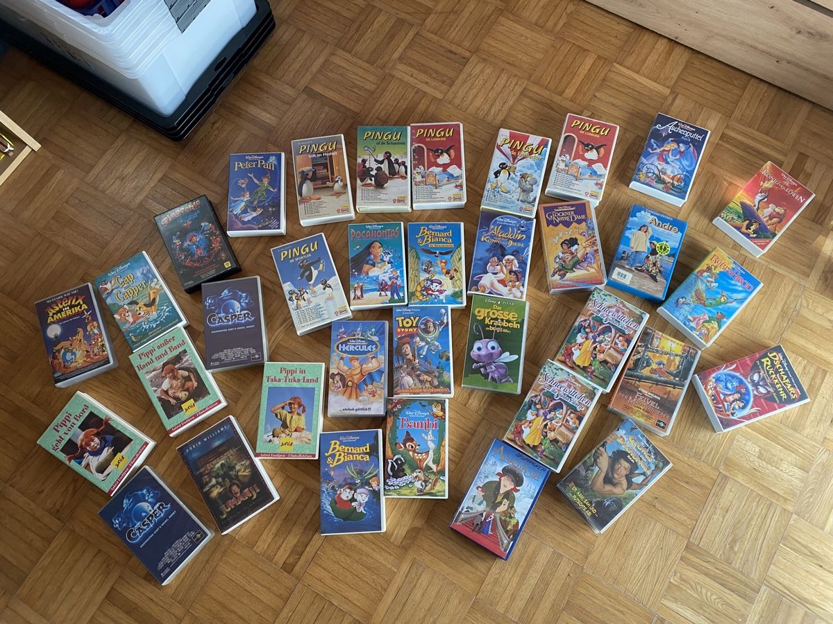 Alle VHS: SUPERANGEBOT Kinder-VHS Sammlung ab 1.- CHF – Gebraucht aus Nidau von
