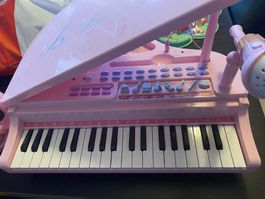 Rosa Kinder Klavier mit Mikrofon, Little Princess, Top!
