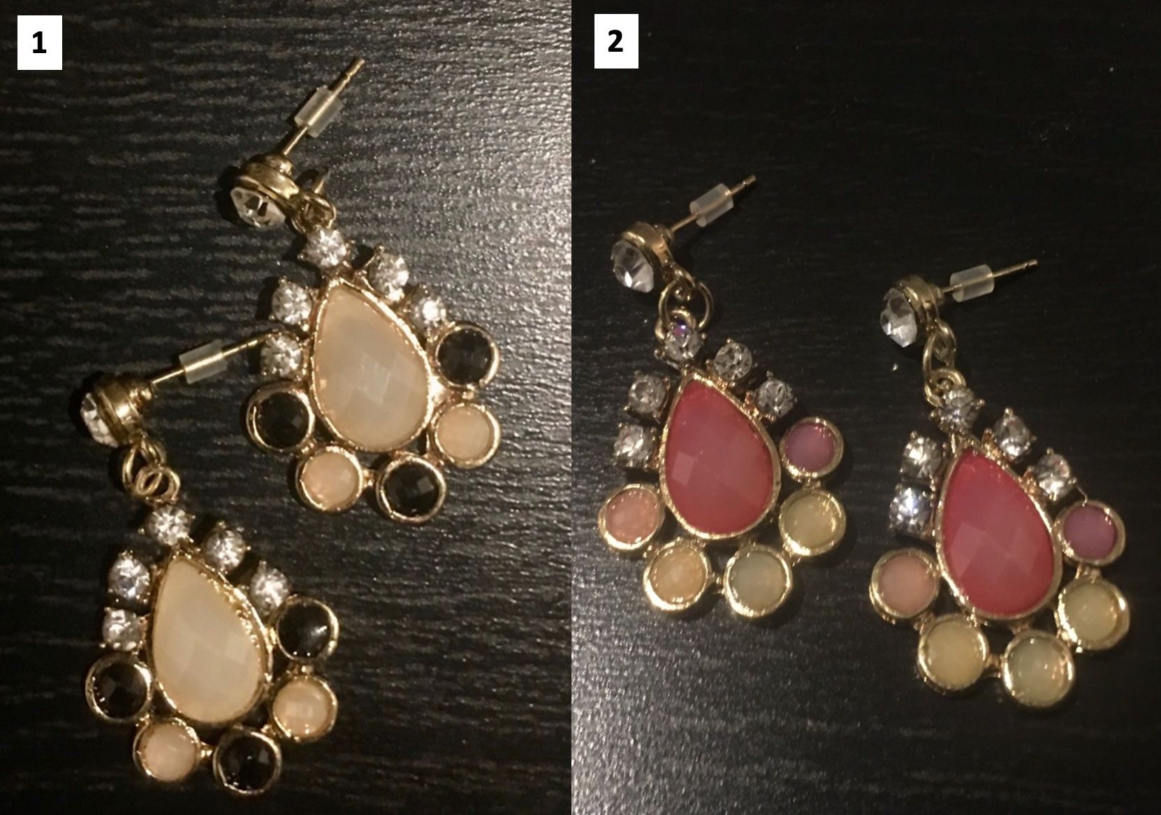 Ohrringe & -stecker: Süsse Ohrringe aus Metall - rosa ODER schwarz-weiss – Neu und originalverpackt aus Basel von La_Campanella 1