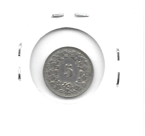 Tutti le monete: Monnaie Suisse: 0.05 Fr 1907 – Usato da Muraz (Collombey) venduto da Resine 1